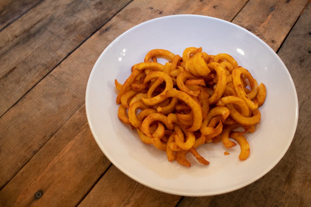 Curly Fries from an Air Fryer